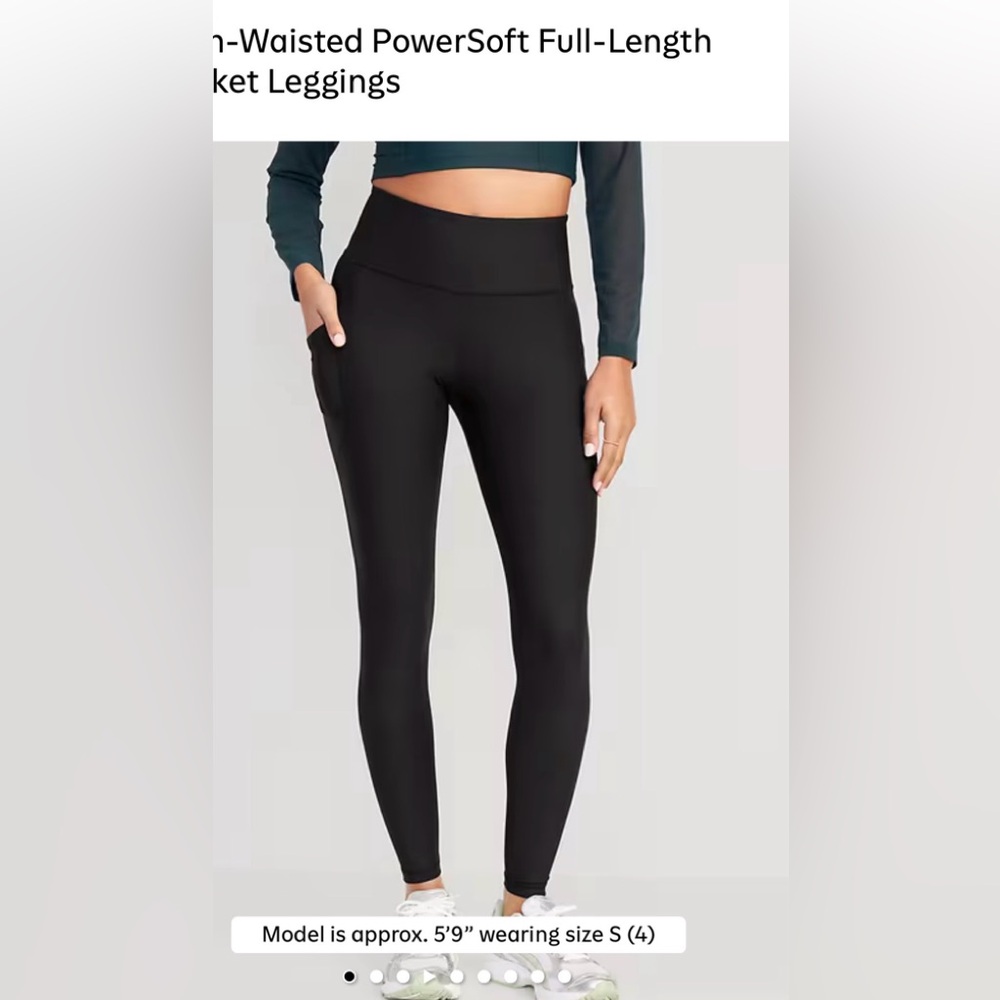 High-Waisted PowerSoft Full-Length Pocket Leggings